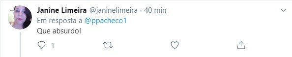 Comentário do Twitter sobre Cidade Alerta