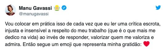 tweet manu gavassi