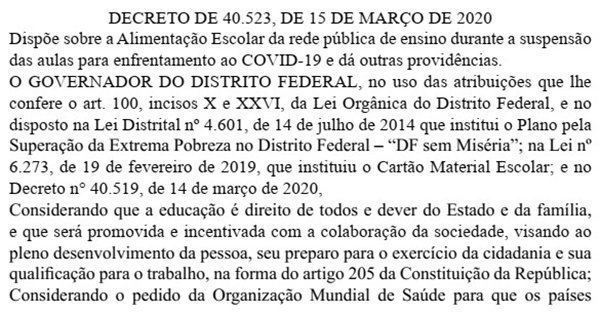 Extrato DODF 15/03/2020