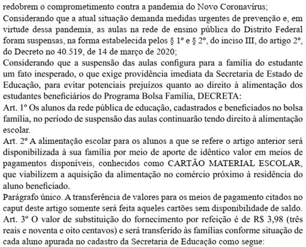 Extrato DODF 15/03/2020