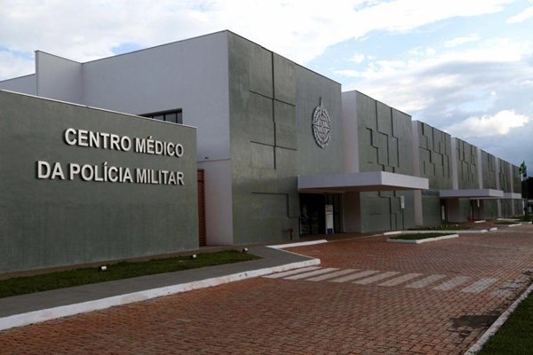 Fachada do centro médico da PMDF