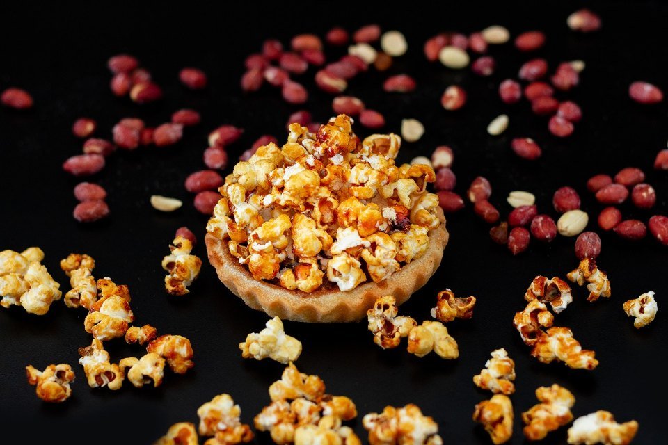 Tartelette de amendoim com pipoca, La Boulangerie