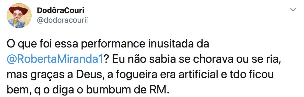 twitter Roberta miranda