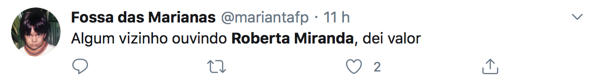 twitter Roberta miranda