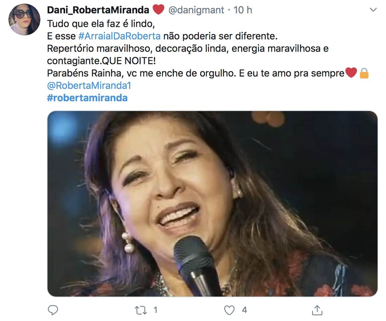 twitter Roberta miranda