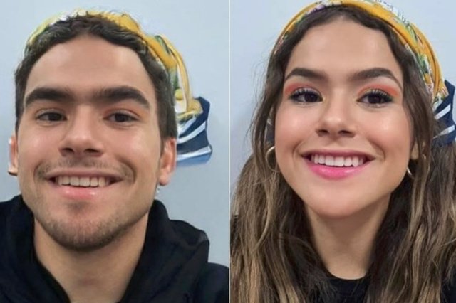 faceapp em famosos