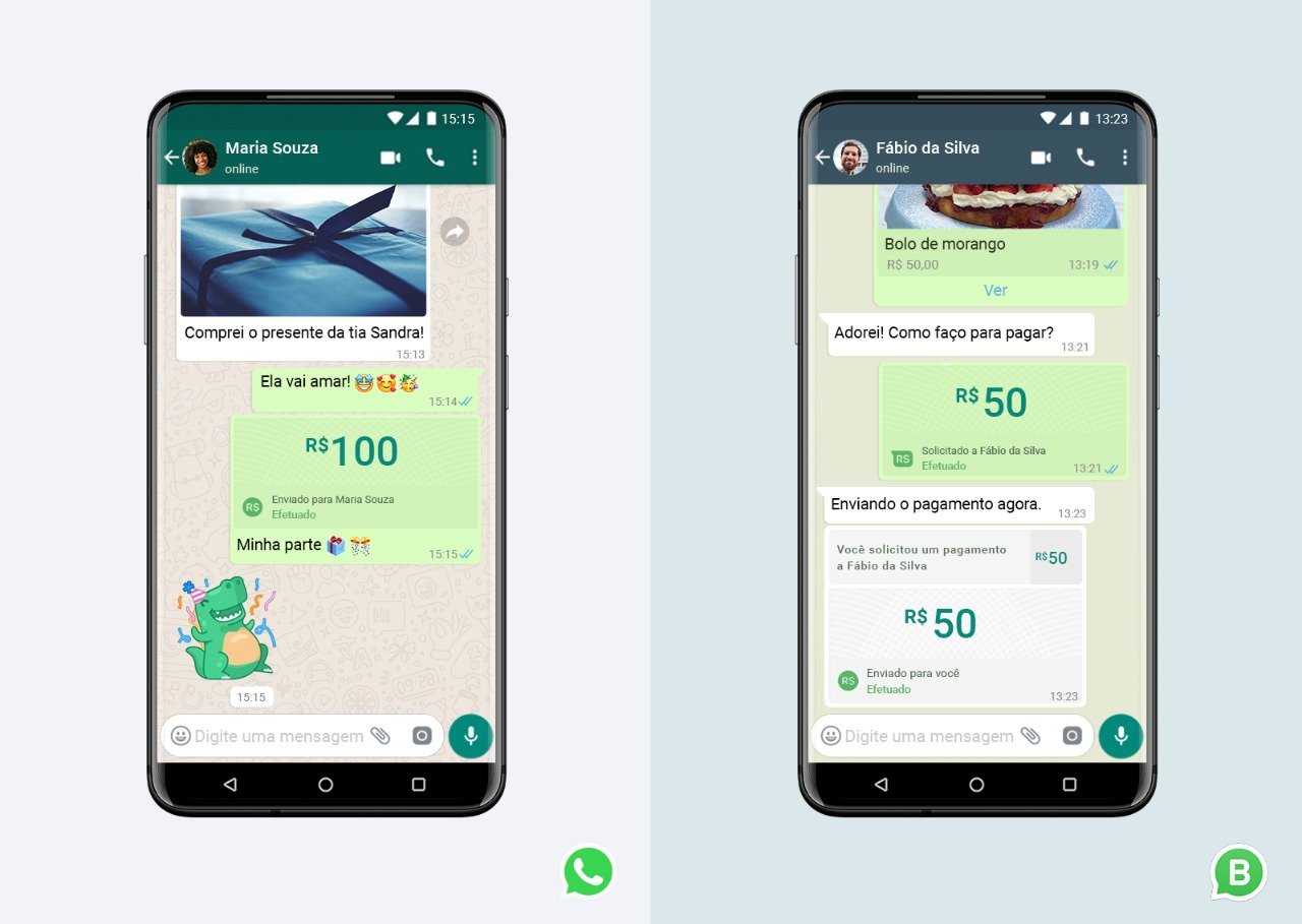 WhatsApp permite pagamentos por mensagem