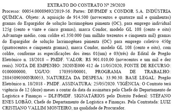 Extrato DODF 15/06/2020