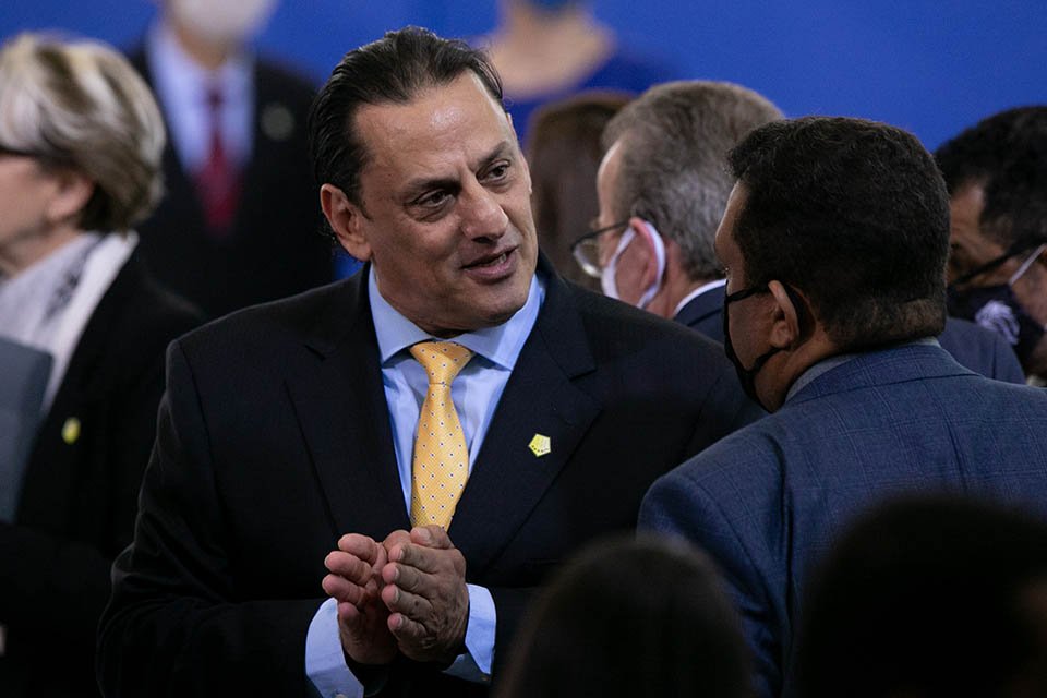 Frederick Wassef, advogado da família Bolsonaro na Solenidade no Palácio do Planalto