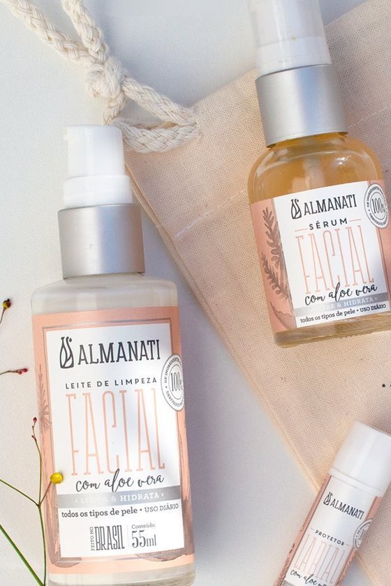 Cosméticos naturais da Almanati