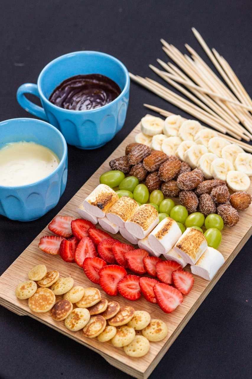 Fondue com frutas