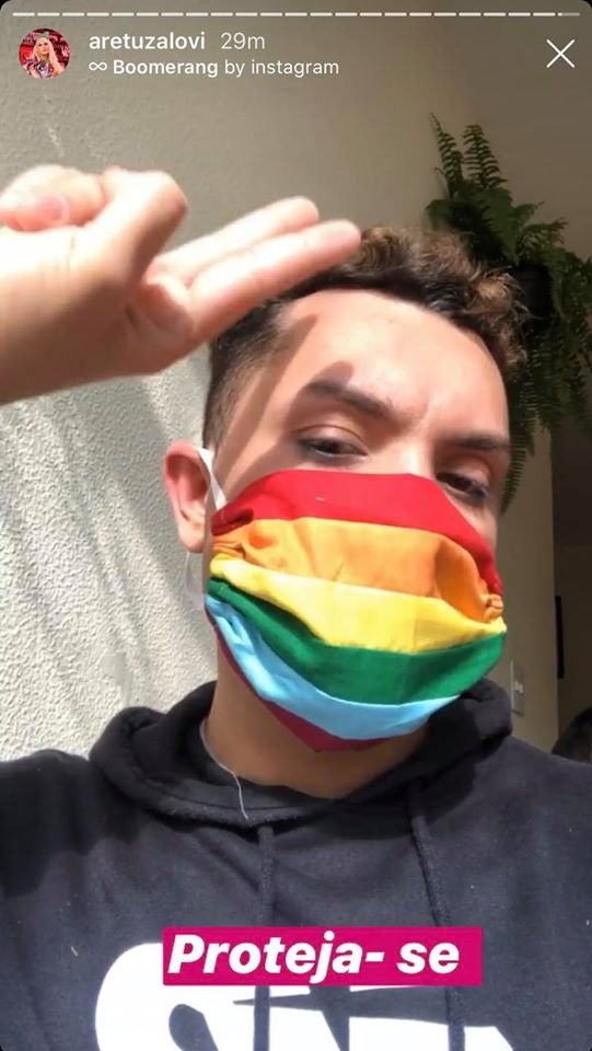 Máscaras vendidas pelo Centros LGBTs de Brasília