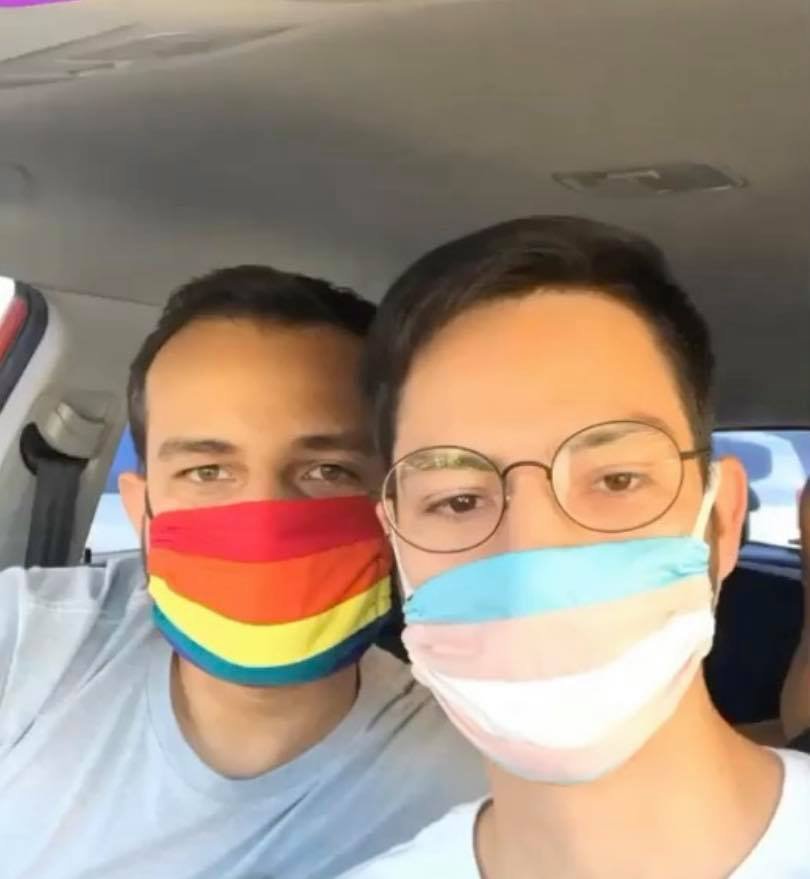 Máscaras vendidas pelo Centros LGBTs de Brasília