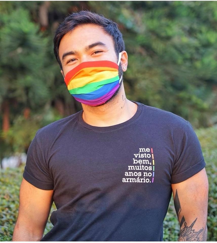 Máscaras vendidas pelo Centros LGBTs de Brasília