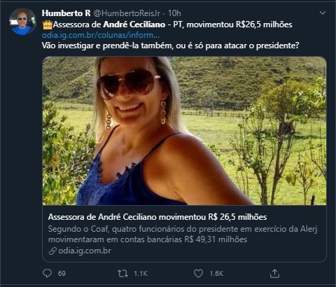 Postagem bolsonarista no Twitter