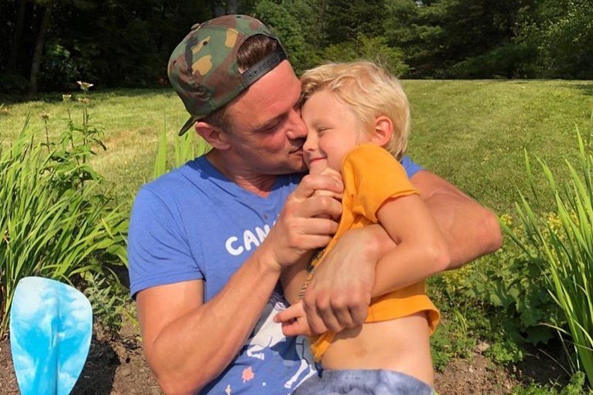Josh Duhamel e o filho Axl Jack