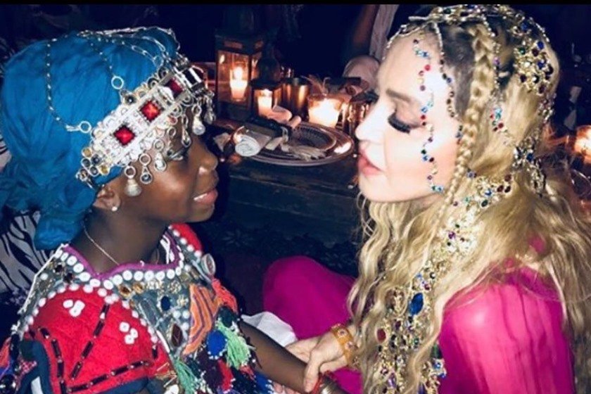Madonna e a filha