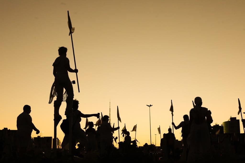 Ato em homenagem às vítimas da Covid-19