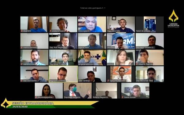 Painel de votação da CLDF