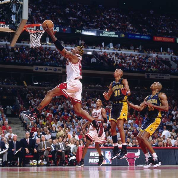 Michael Jordan em partida do Chicago Bulls