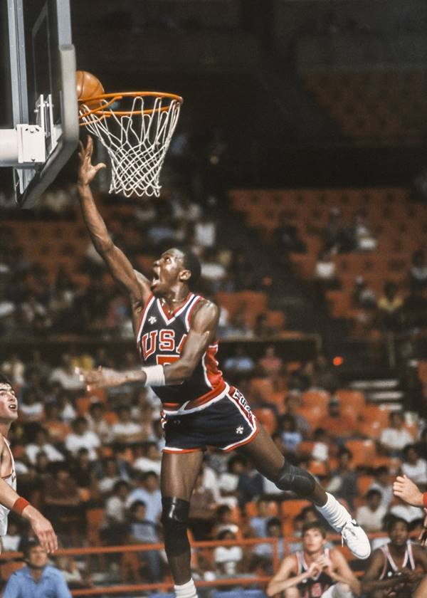 Michael Jordan durante jogo de 1983