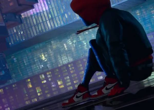 Nike Air Jordan 1 no filme Homem-Aranha no Aranhaverso, de 2018