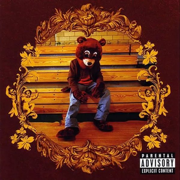 Capa do álbum College Dropout, de Kanye West