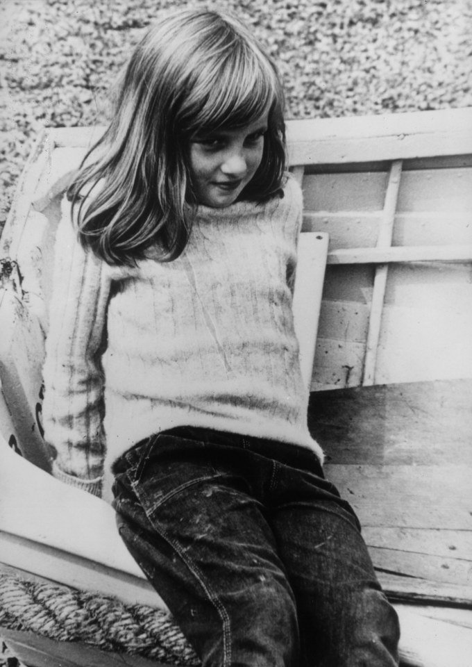 Princesa Diana de férias em 1970