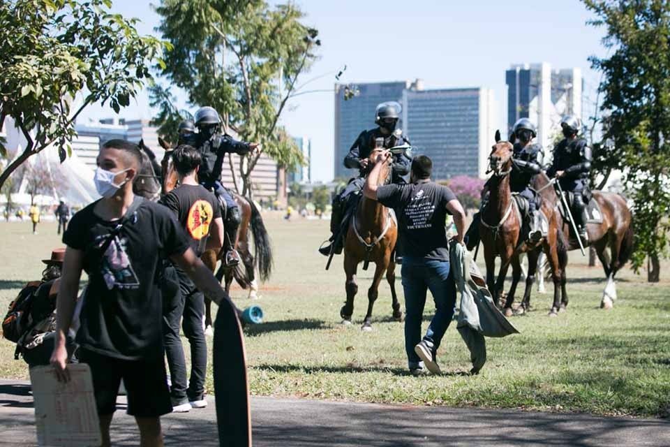 Polícia Militar atua em manifestação do dia 21 de junho