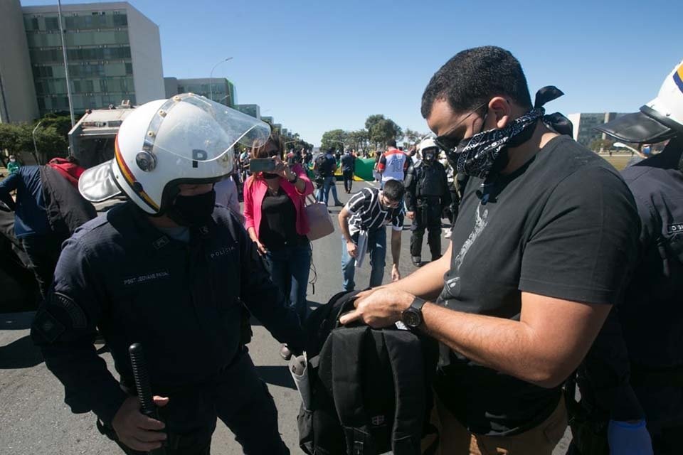Polícia Militar atua em manifestação do dia 21 de junho