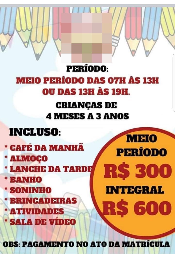 Mãe crecheira faz anúncio na internet