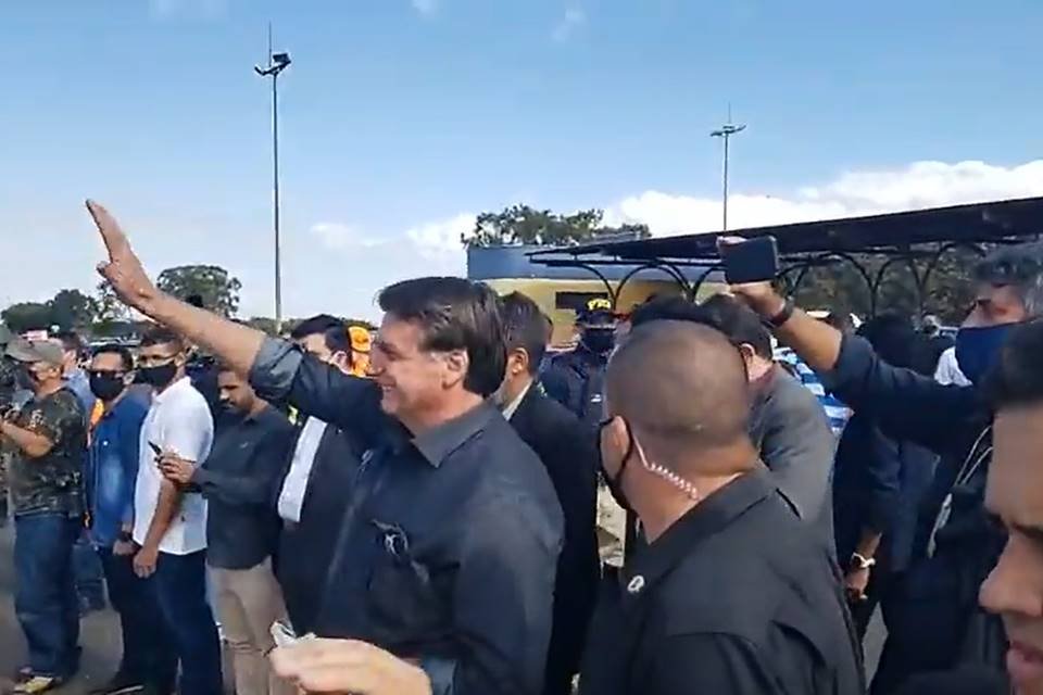 Presidente Jair Bolsonaro em Araguari