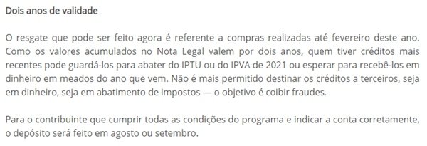 Extrato Site Nota Legal