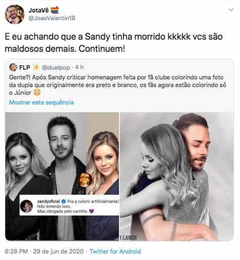 Post do Twitter