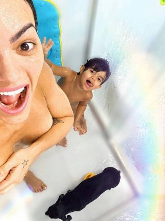 Kelly Key e o filho