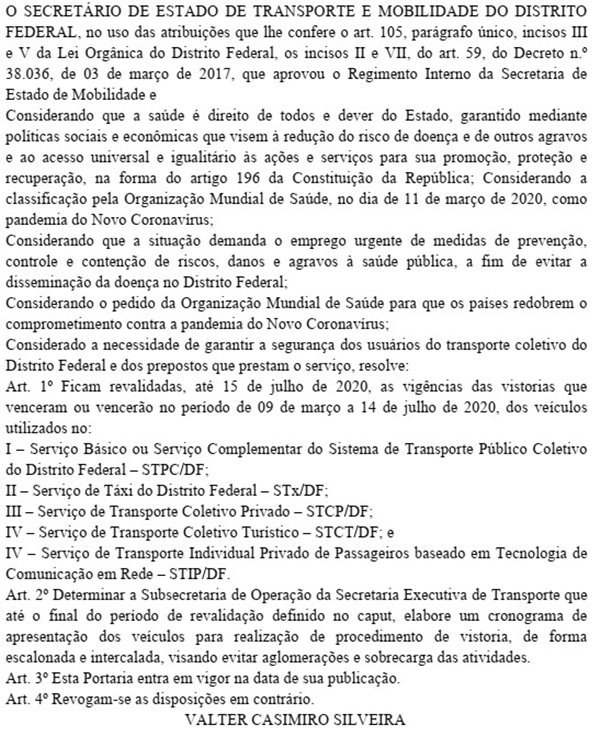 Extrato DODF 03/07/2020