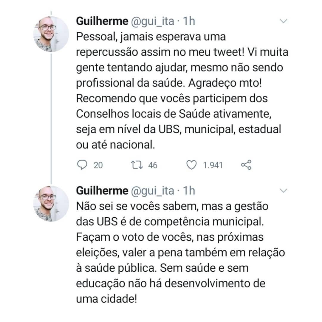 Relato de médico da unidade básica de saúde viralizou as redes sociais
