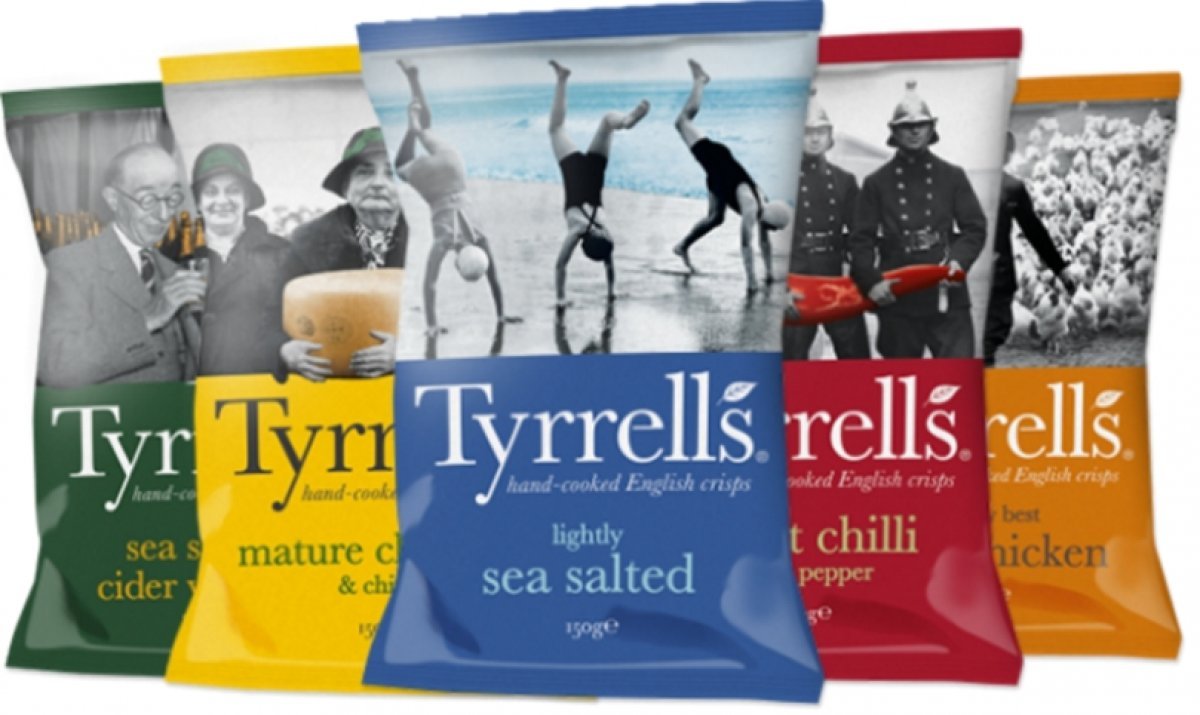 Chips de batata da marca Tyrell