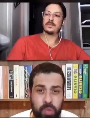 Guilherme Boulos e Fábio Porchat