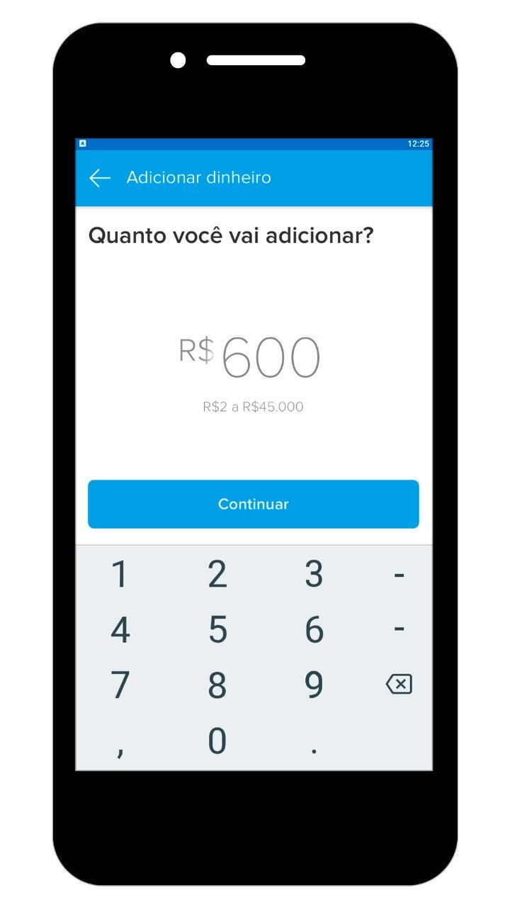 Escolha o valor que deseja transferir