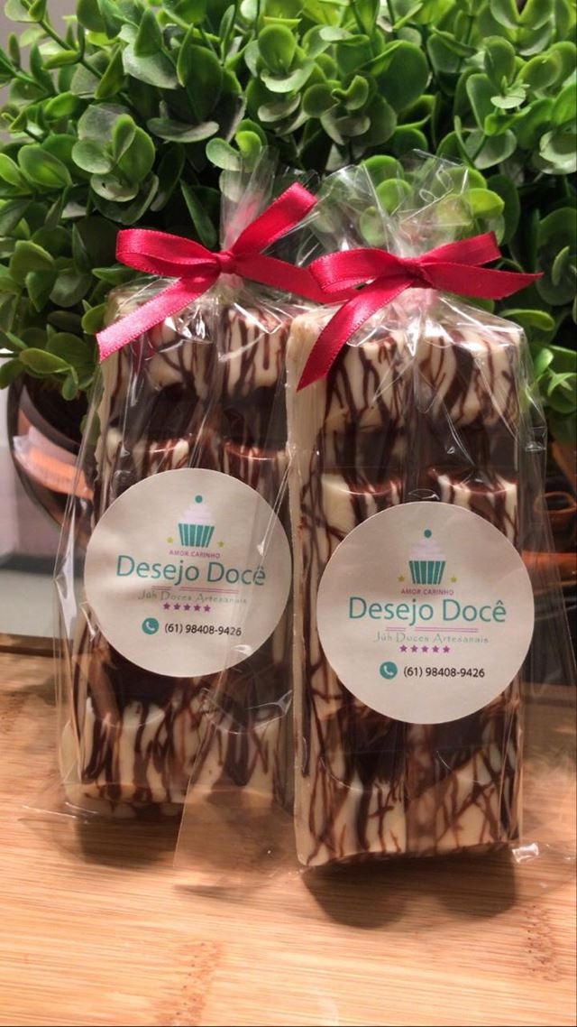 Barra de chocolate recheada