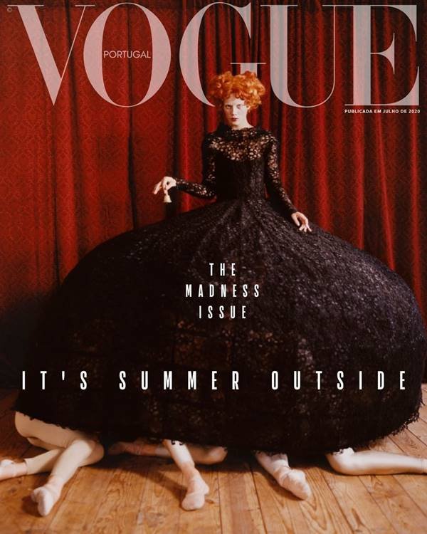 Uma das três capas da Vogue Portugal de julho/agosto de 2020
