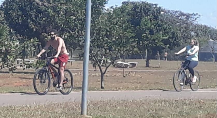 Uso incorreto de máscaras no DF