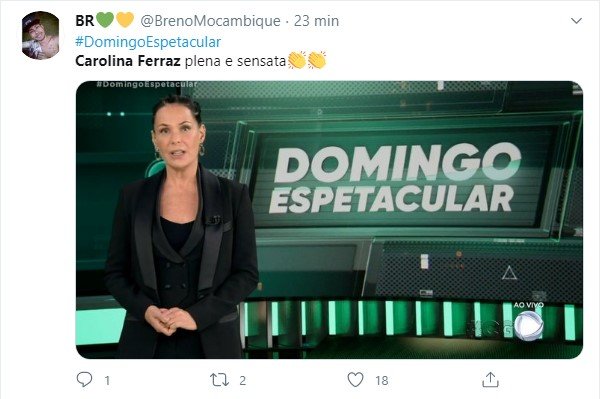 Carolina Ferraz Twitter