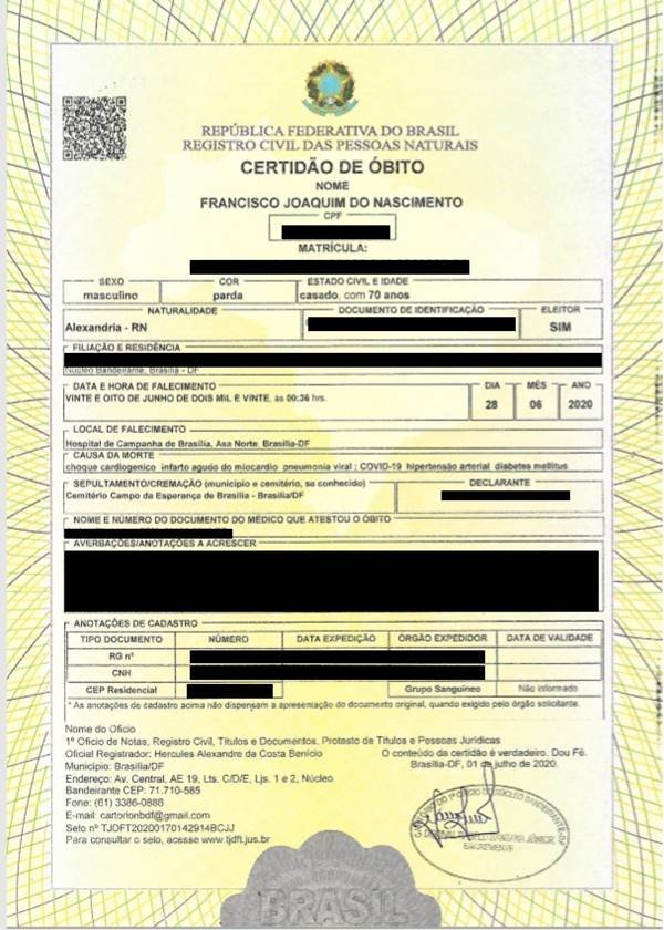 Atestado de óbito