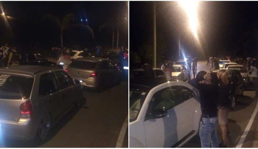 Guarda Civil interrompe aglomeração e racha de carros em Minas Gerais