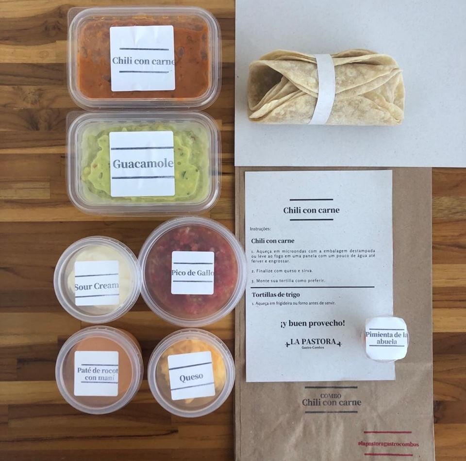 Embalagens de comida para viagem