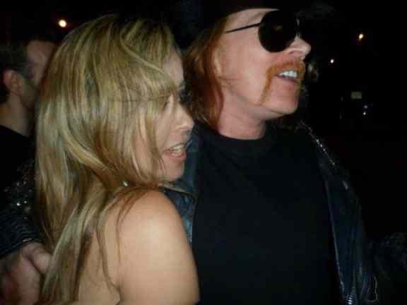 Janaína com Axl Rose