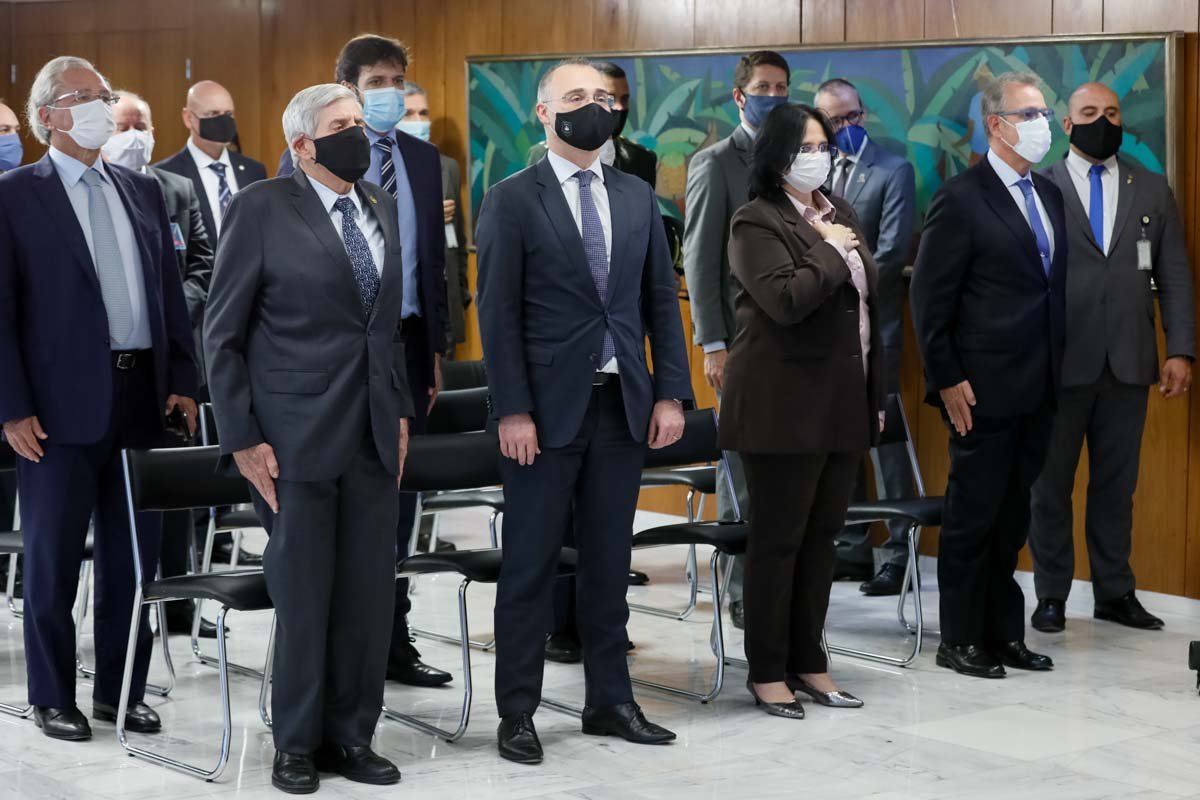 Posse do ministro do MEC Milton Ribeiro no planalto