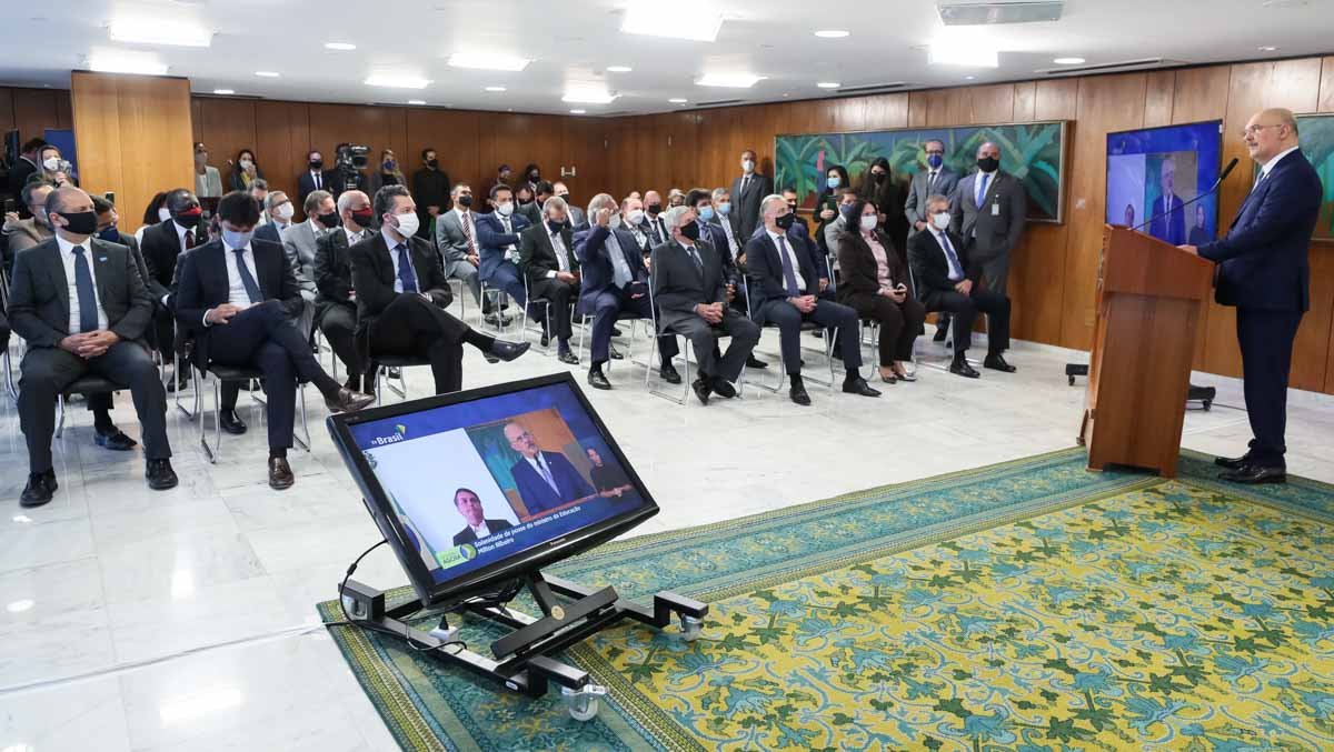 Posse do ministro do MEC Milton Ribeiro no planalto